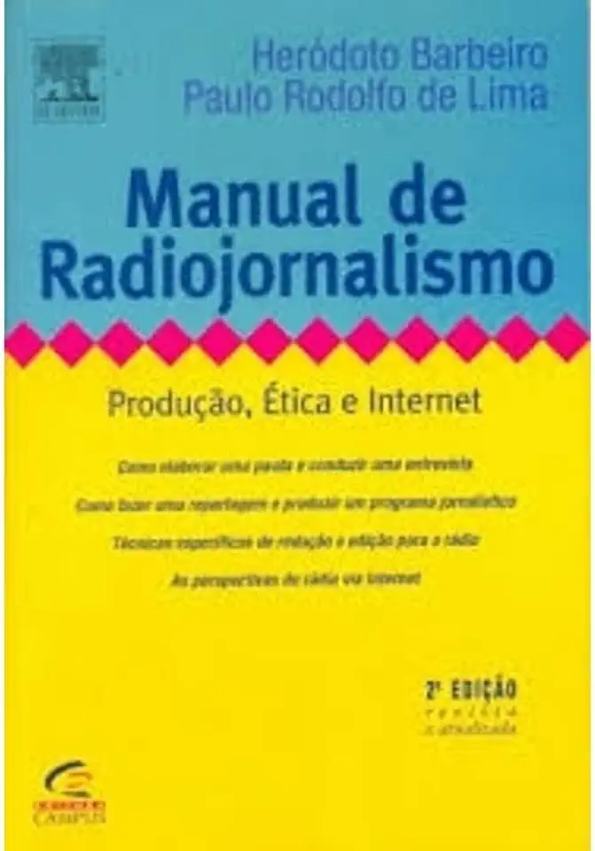 Capa do Livro Manual de Radiojornalismo - Heródoto Barbeiro e Paulo Rodolfo