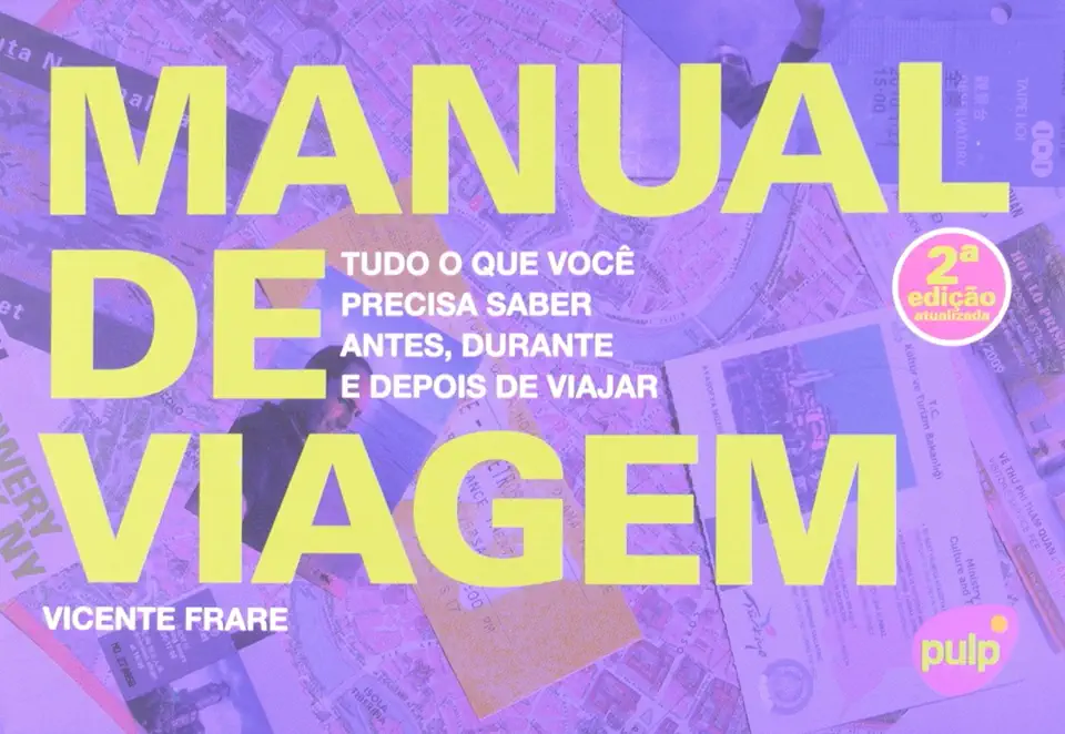 Capa do Livro Manual de Viagem - Vicente Frare