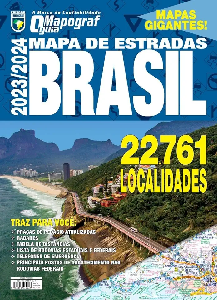 Capa do Livro Mapa Rodoviário do Estado de São Paulo - Secretaria dos Transportes