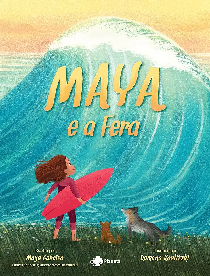 Capa do Livro Maya e a Fera - Maya Gabeira