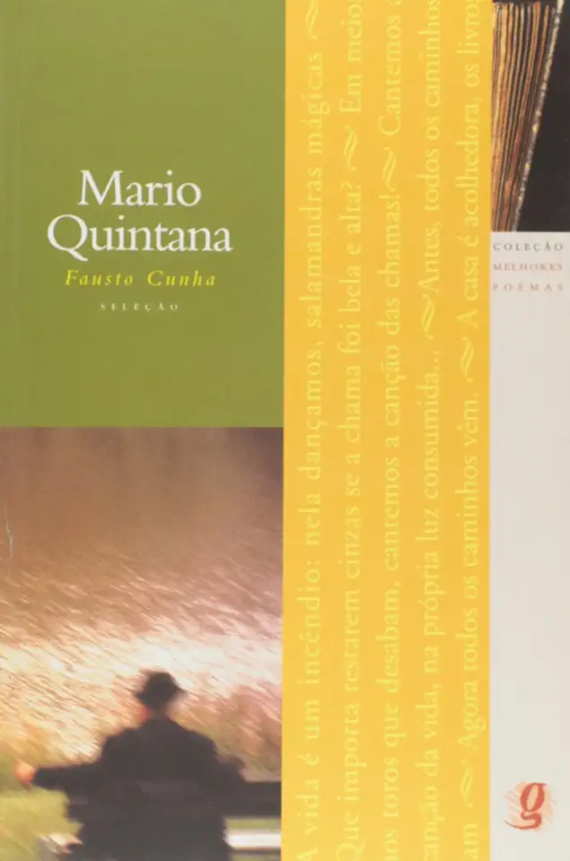 Capa do Livro Melhores Poemas Mario Quintana - Fausto Cunha