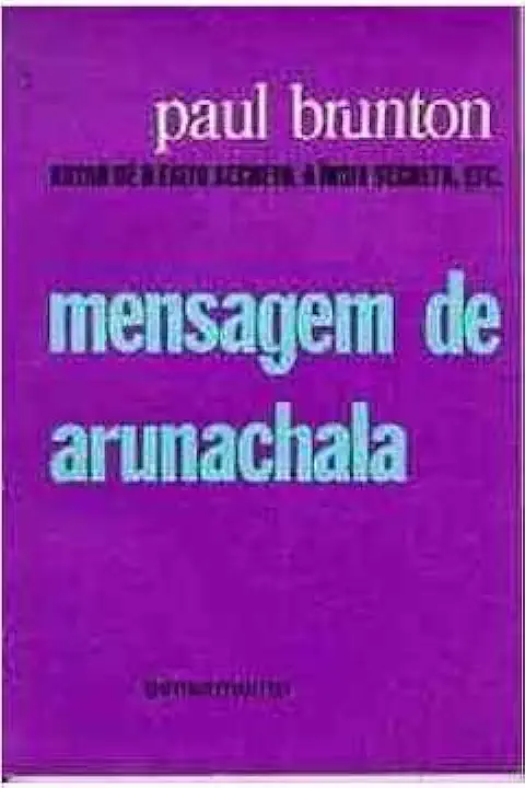 Capa do Livro Mensagem de Arunachala - Paul Brunton