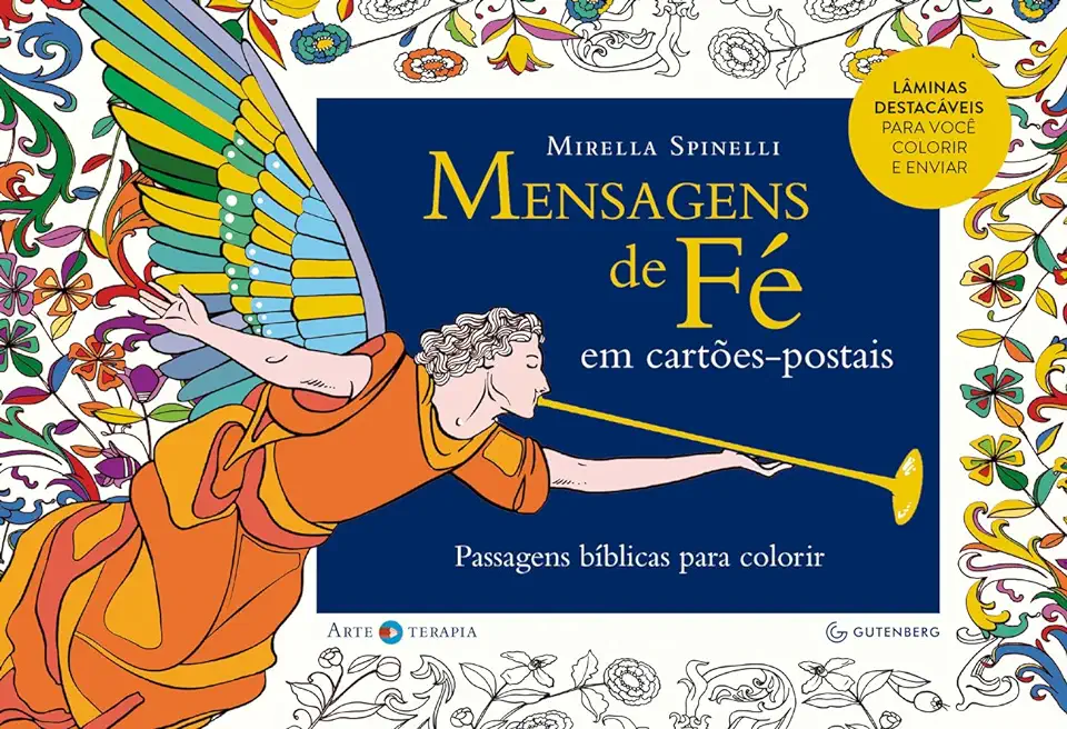 Capa do Livro Mensagens de Fé em cartões-postais - Mirella Spinelli