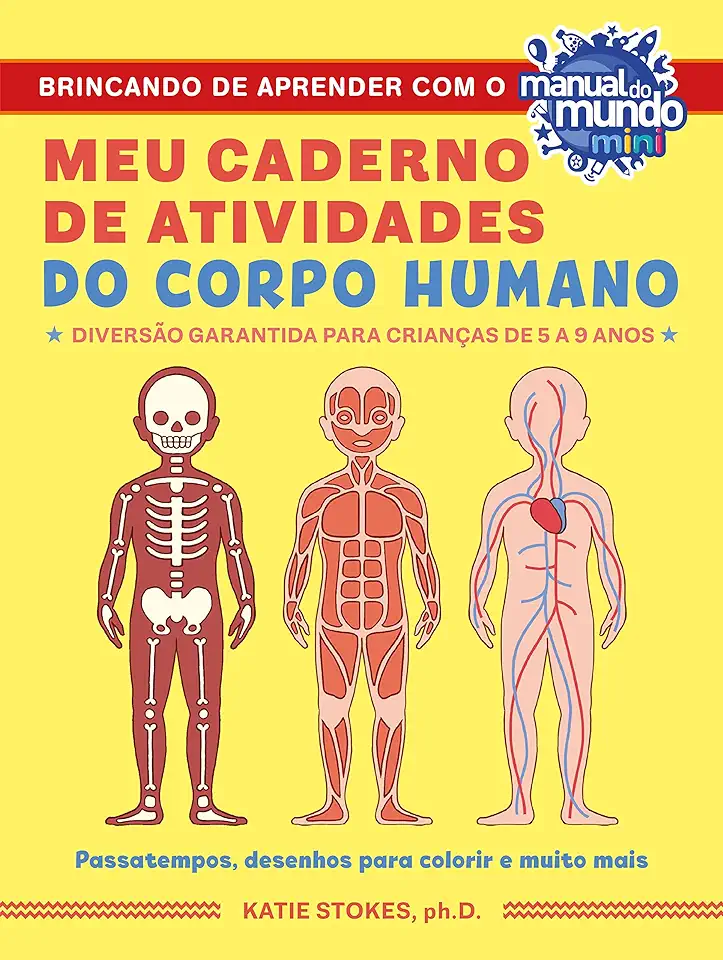 Capa do Livro Meu caderno de atividades do corpo humano - Stokes, Katie