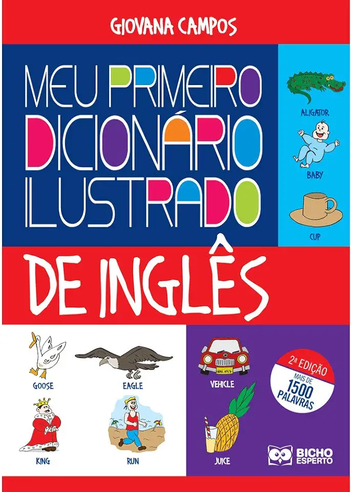 Capa do Livro Meu Primeiro Dicionário Ilustrado de Inglês - Giovana Campos