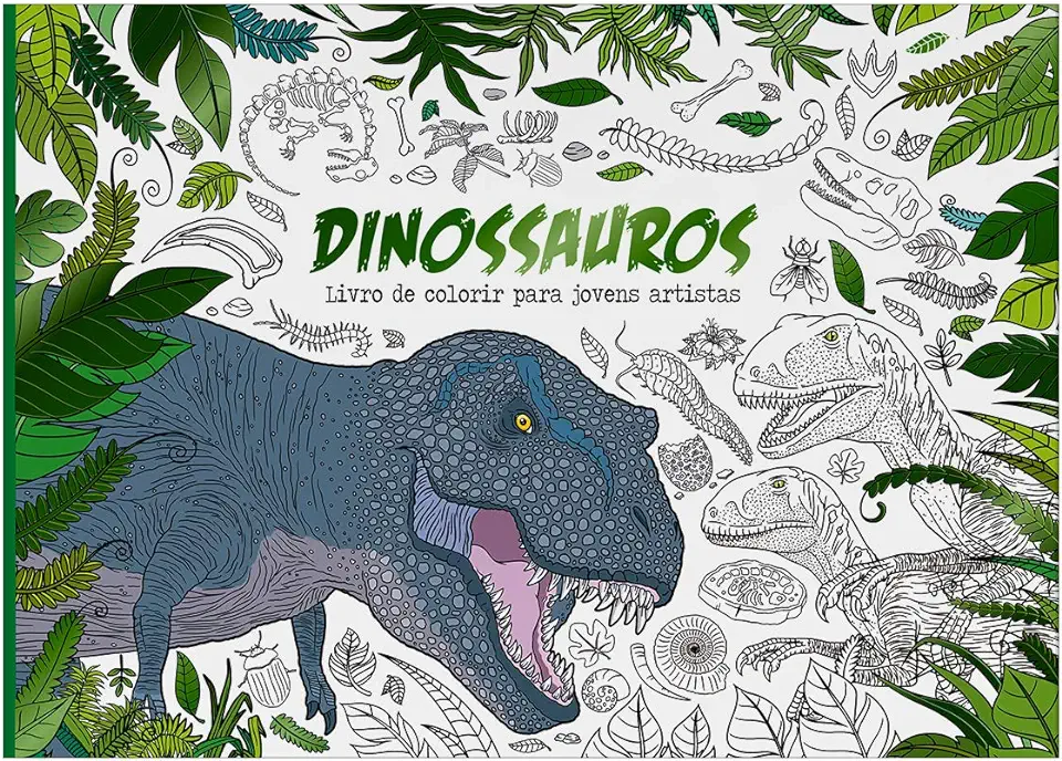 Capa do Livro Meu Superkit Brilhante De Arteterapia! Dinossauros - Brijbasi Art Press Ltd