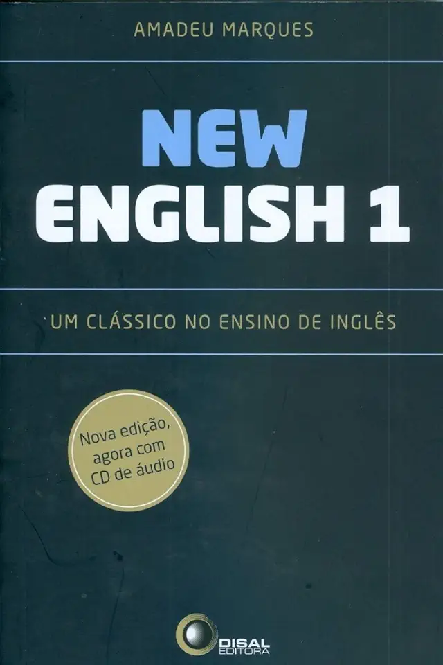 Capa do Livro New English 1 - um Classico no Ensino de Ingles - Amadeu Marques