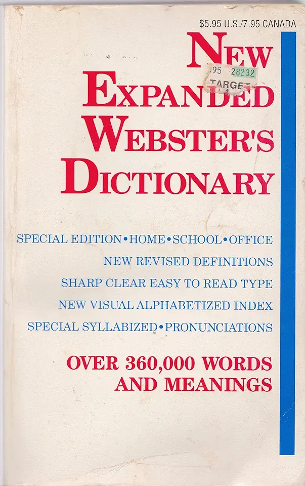 Capa do Livro New Websters Dictionary - R. F. Patterson