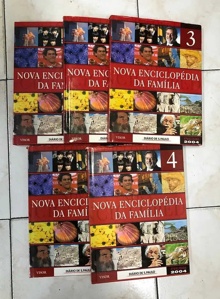 Capa do Livro Nova Enciclopédia da Família - 5 Volumes - Diário de São Paulo