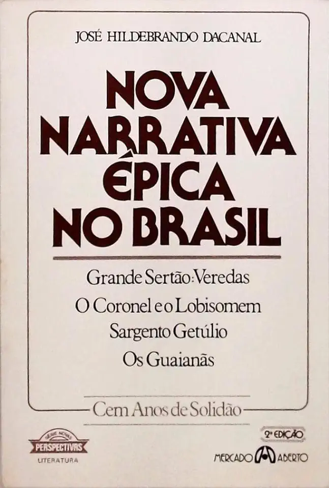 Capa do Livro Nova Narrativa Épica no Brasil - José Hildebrando Dacanal