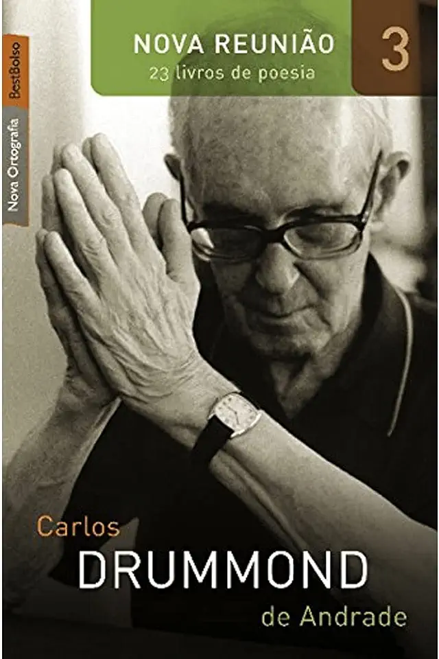 Capa do Livro Nova Reunião - 23 Livros de Poesia - Carlos Drummond de Andrade