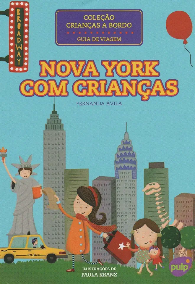 Capa do Livro Nova York Com Crianças Coleção Crianças a Bordo - Fernanda Ávila