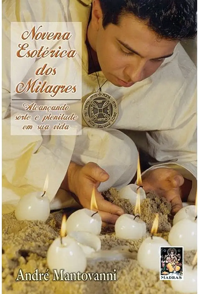 Capa do Livro Novena Esotérica dos Milagres - André Mantovanni