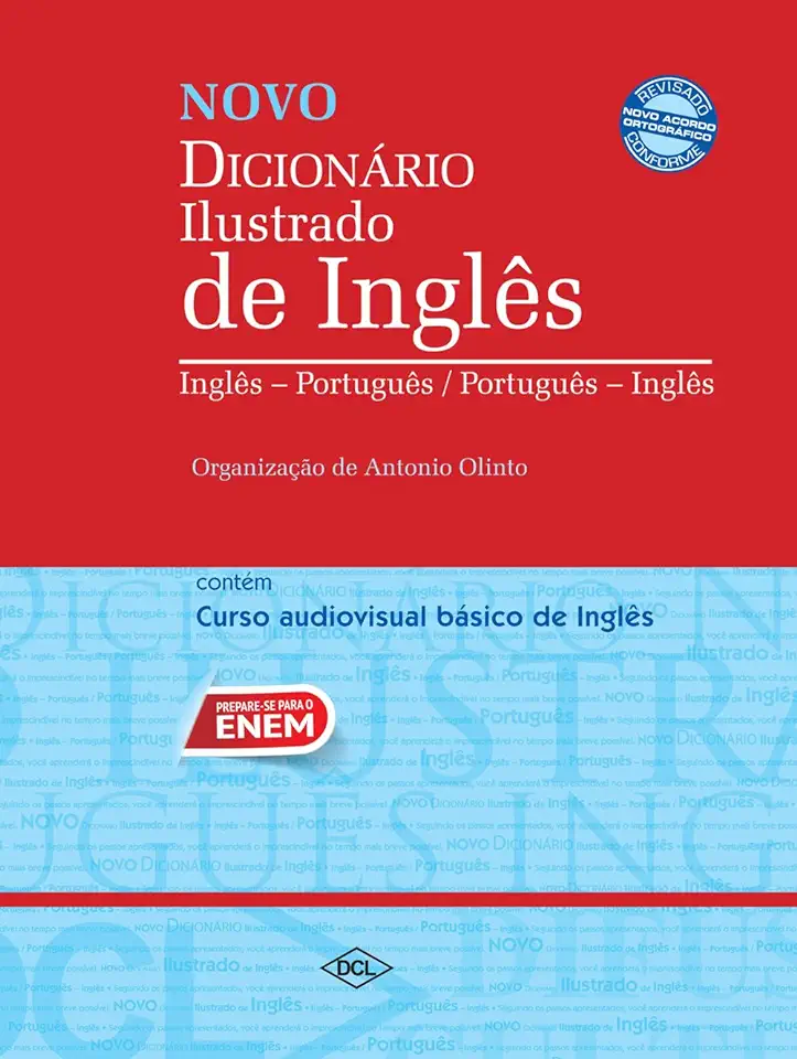 Capa do Livro Novo Dicionário Inglês-português Português-inglês Ilustrado - Antonio Olinto