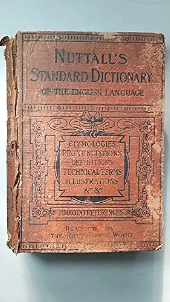 Capa do Livro Nuttalls Standard Dictionary of the English Language - James Wood