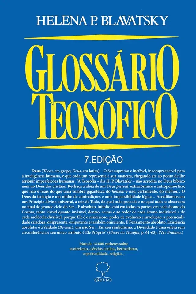 Capa do Livro Glossário Teosófico - Helena P. Blavatsky