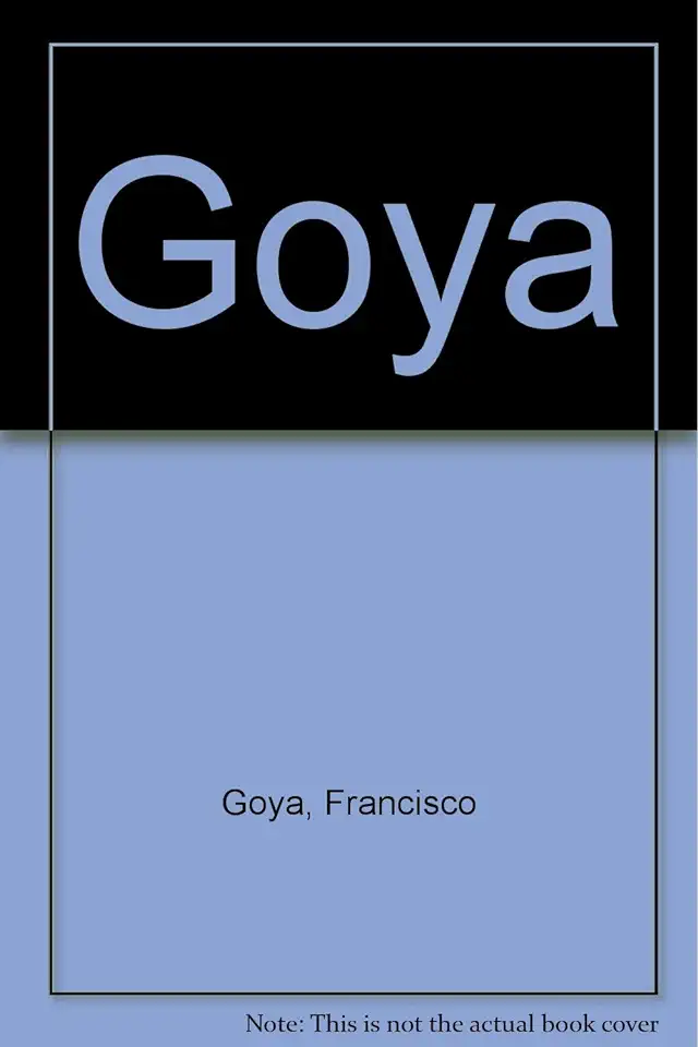 Capa do Livro Goya - Jose Manuel Pita Andrade