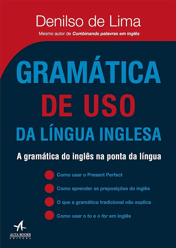 Capa do Livro Gramática de Uso da Língua Inglesa - Denilso de Lima