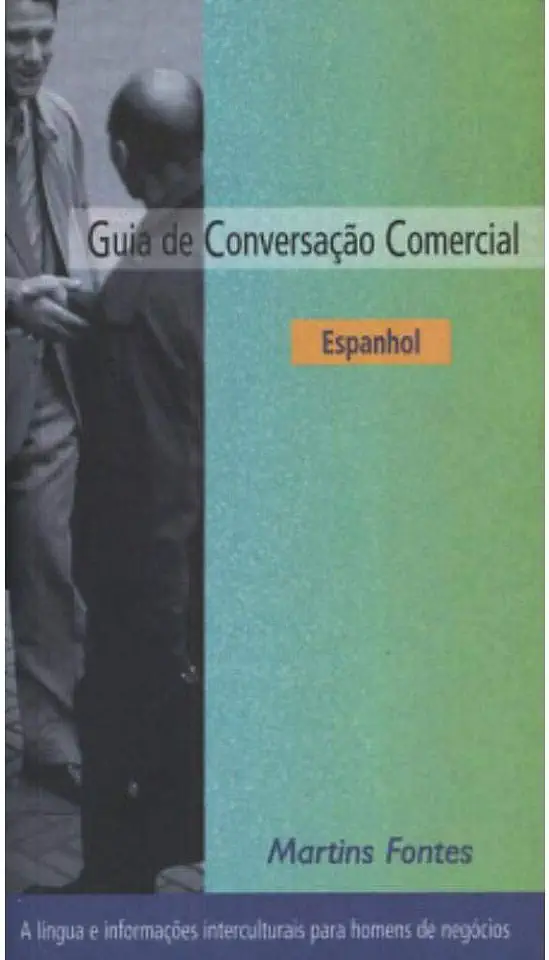 Capa do Livro Guia de Conversacao Comercial Espanhol - Angels Martinez