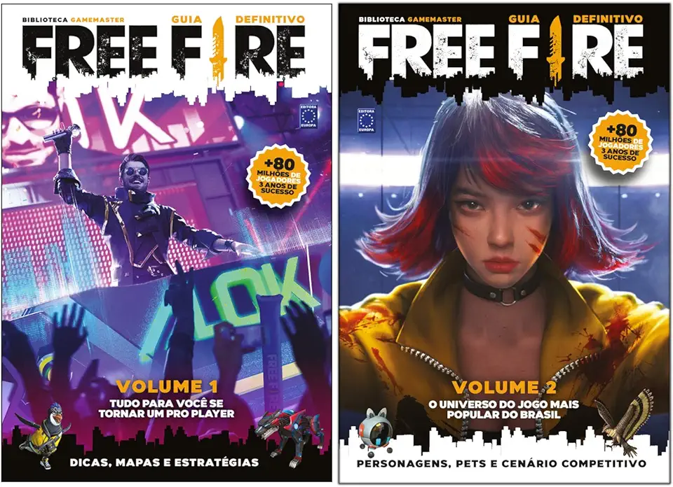 Capa do Livro Guia Definitivo Free Fire - Volume 2 - Editora Europa