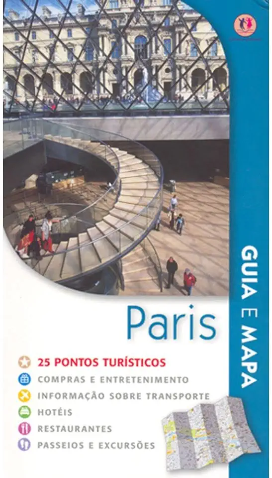 Capa do Livro Guia e Mapa - Paris - Ciranda Cultural