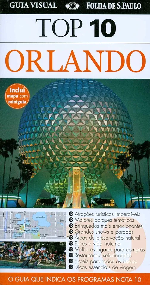 Capa do Livro Guia Turismo 10+ Orlando - Richard Grula Jim e Cynthia Tunstall