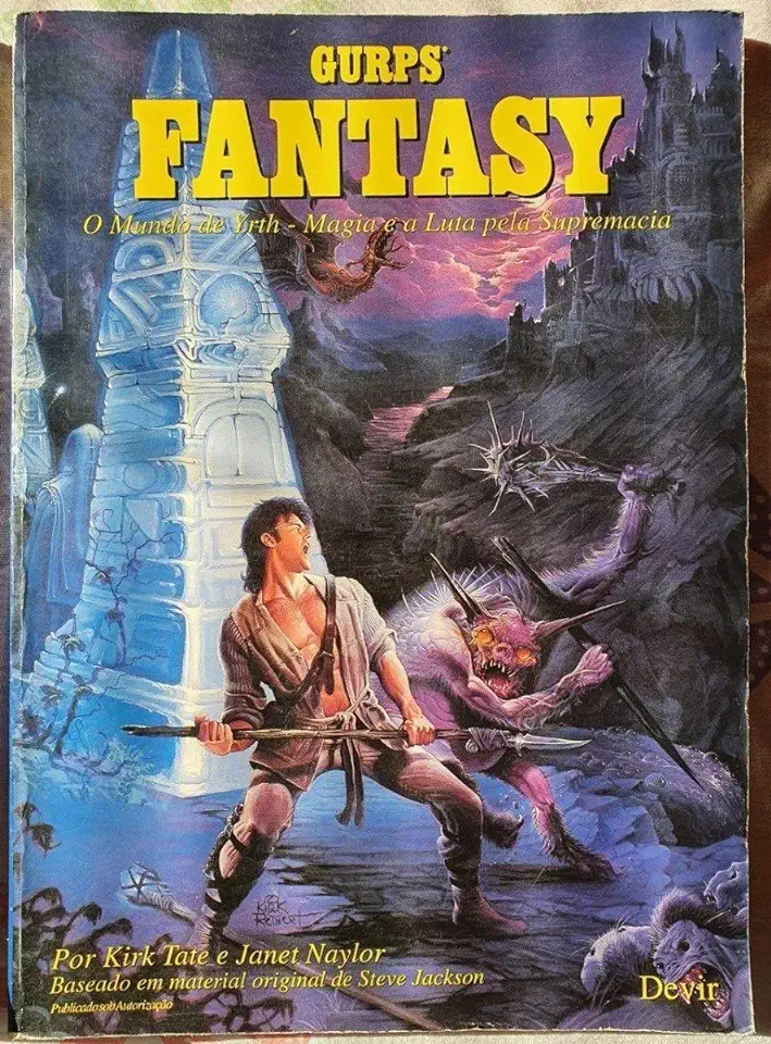 Capa do Livro Gurps Fantasy - Kirk Tate e Janet Naylor