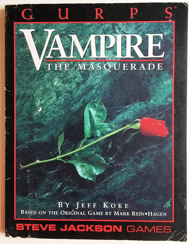 Capa do Livro Gurps - Vampire - the Masquerade - Jeff Koke