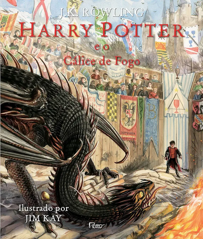 Capa do Livro Harry Potter e o Cálice de Fogo - Ilustrado - J.K. Rowling