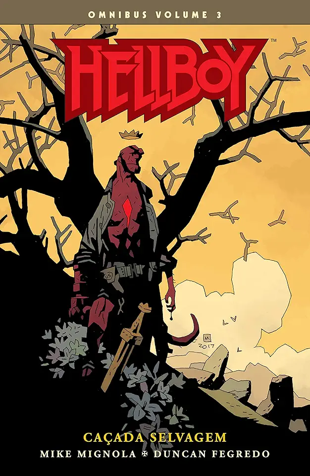 Capa do Livro Hellboy omnibus - volume 03 - Caçada Selvagem - Mignola, Mike