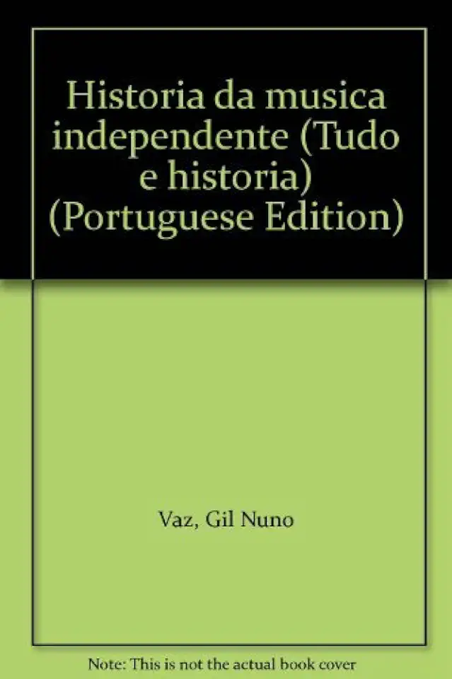 Capa do Livro História da música independente - Gil Nuno Vaz