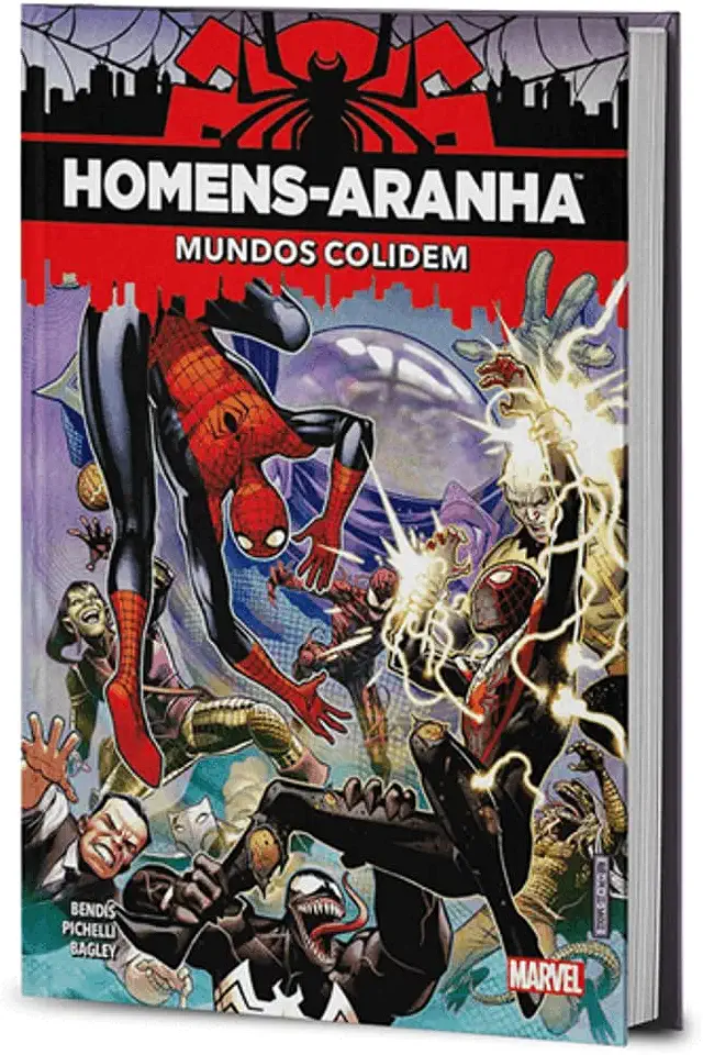 Capa do Livro Homens-Aranha: Mundos Colidem - Dell, John