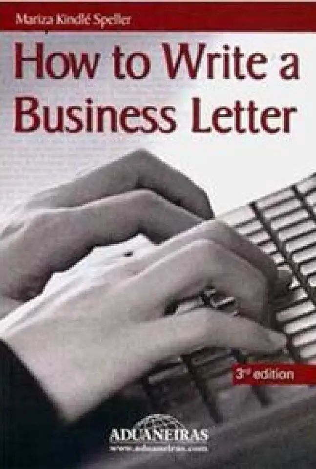 Capa do Livro How to Write a Business Letter - Mariza Kindlé Speller