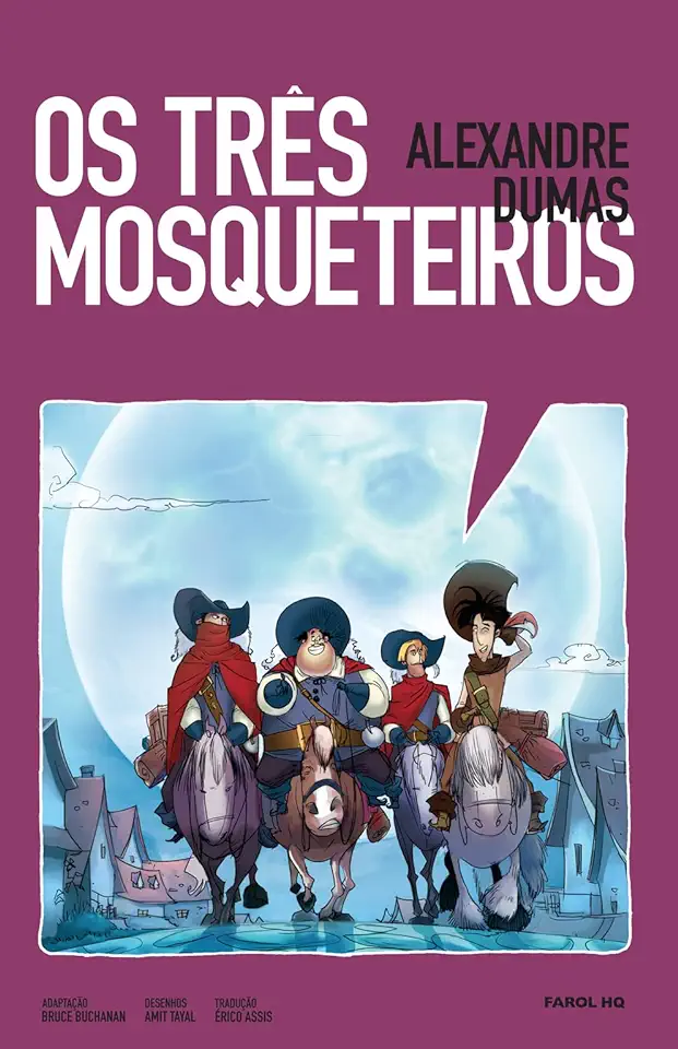 Capa do Livro Hq os Três Mosquiteiros - Alexandre Dumas