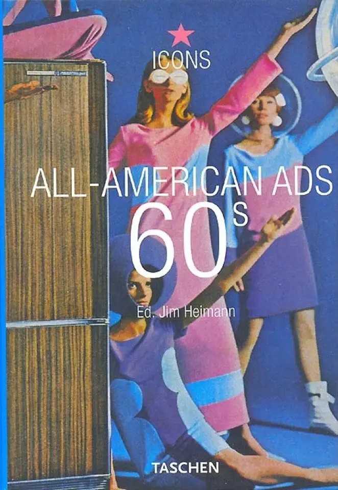 Capa do Livro Icons All American Ads 60s - Jim Heimann