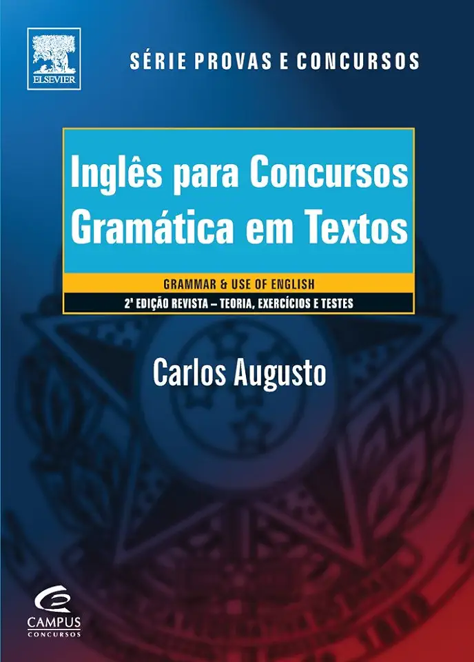 Capa do Livro Inglês para Concursos - Carlos Augusto