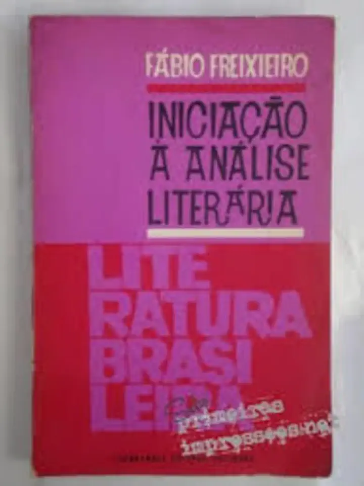 Capa do Livro Iniciação À Análise Literária - Fábio Freixieiro