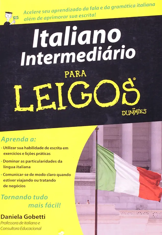 Capa do Livro Italiano Intermediário para Leigos - Daniela Gobetti