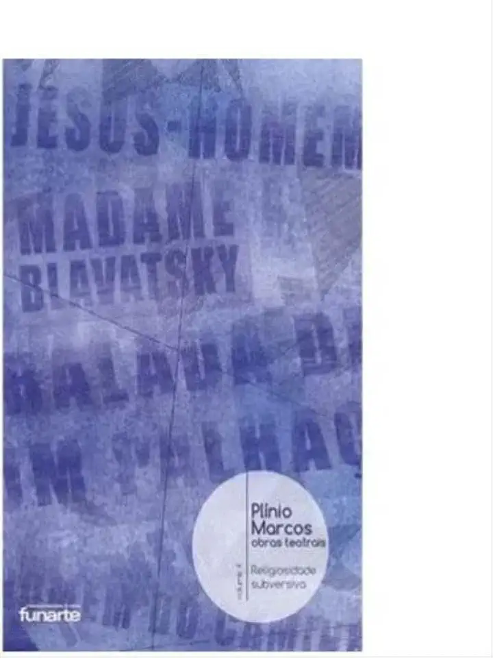 Capa do Livro Jesus Homem - Plínio Marcos