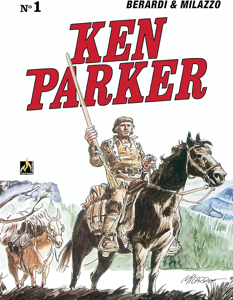 Capa do Livro Ken Parker - Vol. 01 - Rifle Comprido / Mine Town - Berardi, Giancarlo