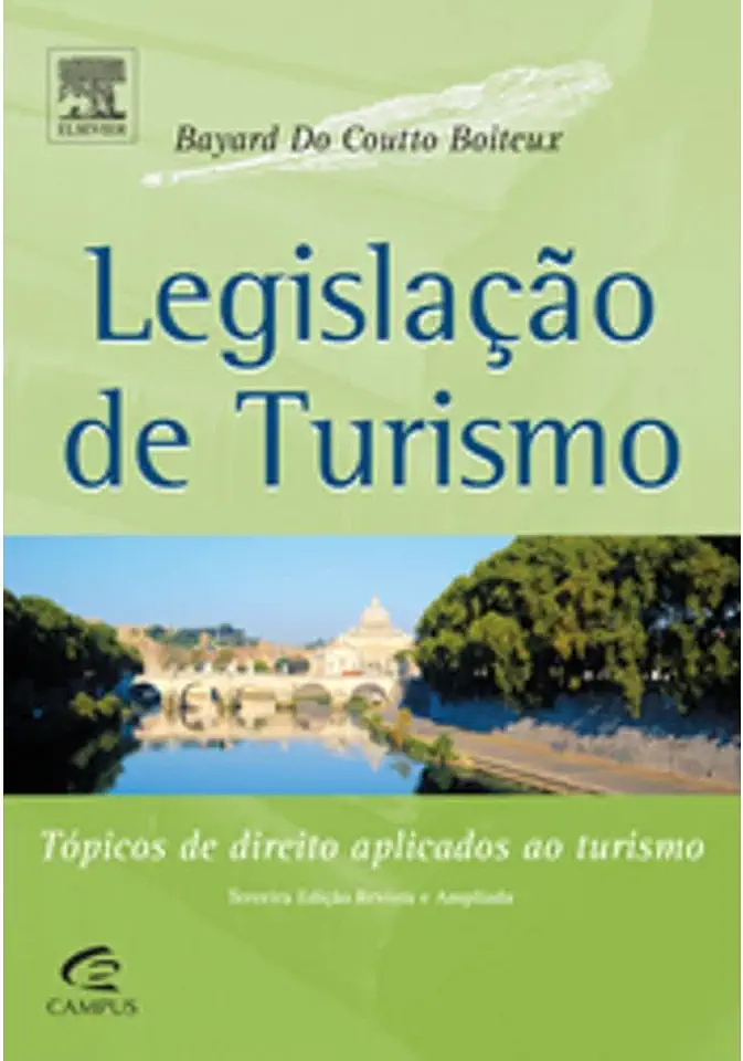 Capa do Livro Legislação de Turismo - Bayard Boiteux