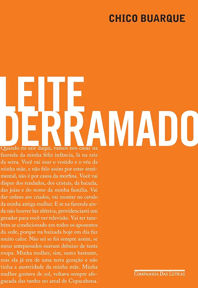 Capa do Livro Leite Derramado - Chico Buarque