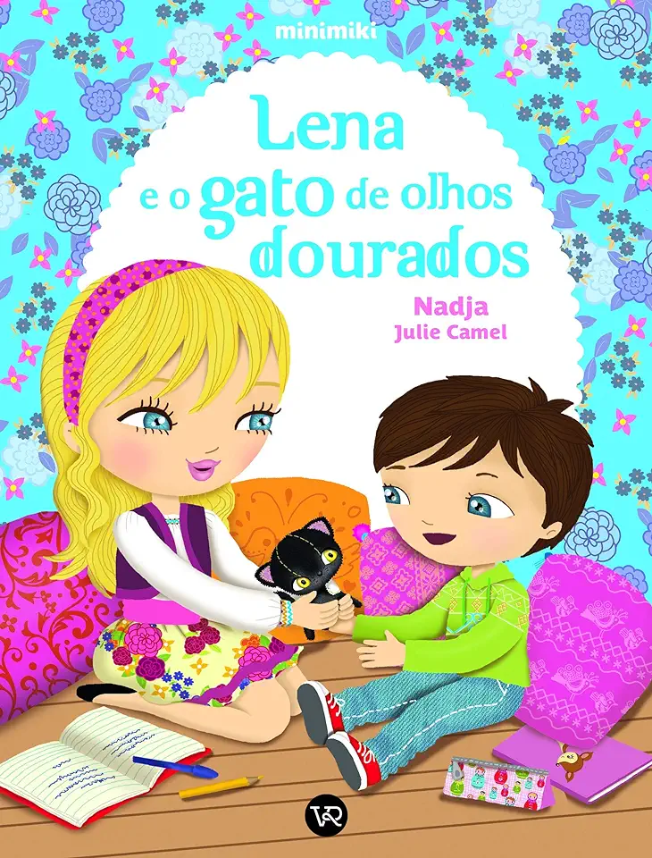 Capa do Livro Lena e o Gato dos Olhos Dourados (Coleção Minimiki) - Julie Camel, Nadja