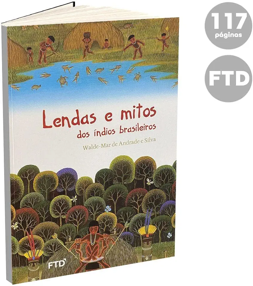 Capa do Livro Lendas e Mitos dos Índios Brasileiros - Walde-Mar de Andrade e Silva