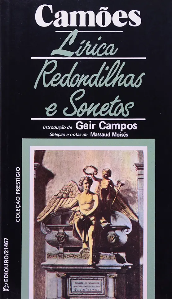 Capa do Livro Lirica Redondilhas e Sonetos - Camões