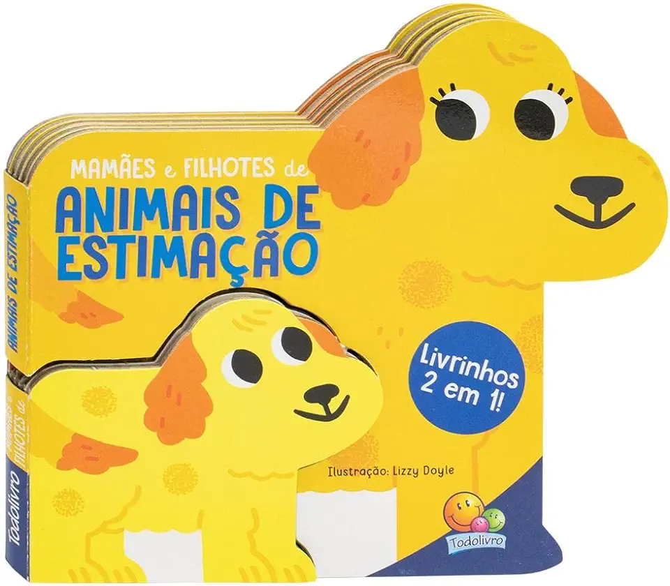 Capa do Livro Livrinhos 2 Em 1! Animais De Estimacao - Out Of The Box Books