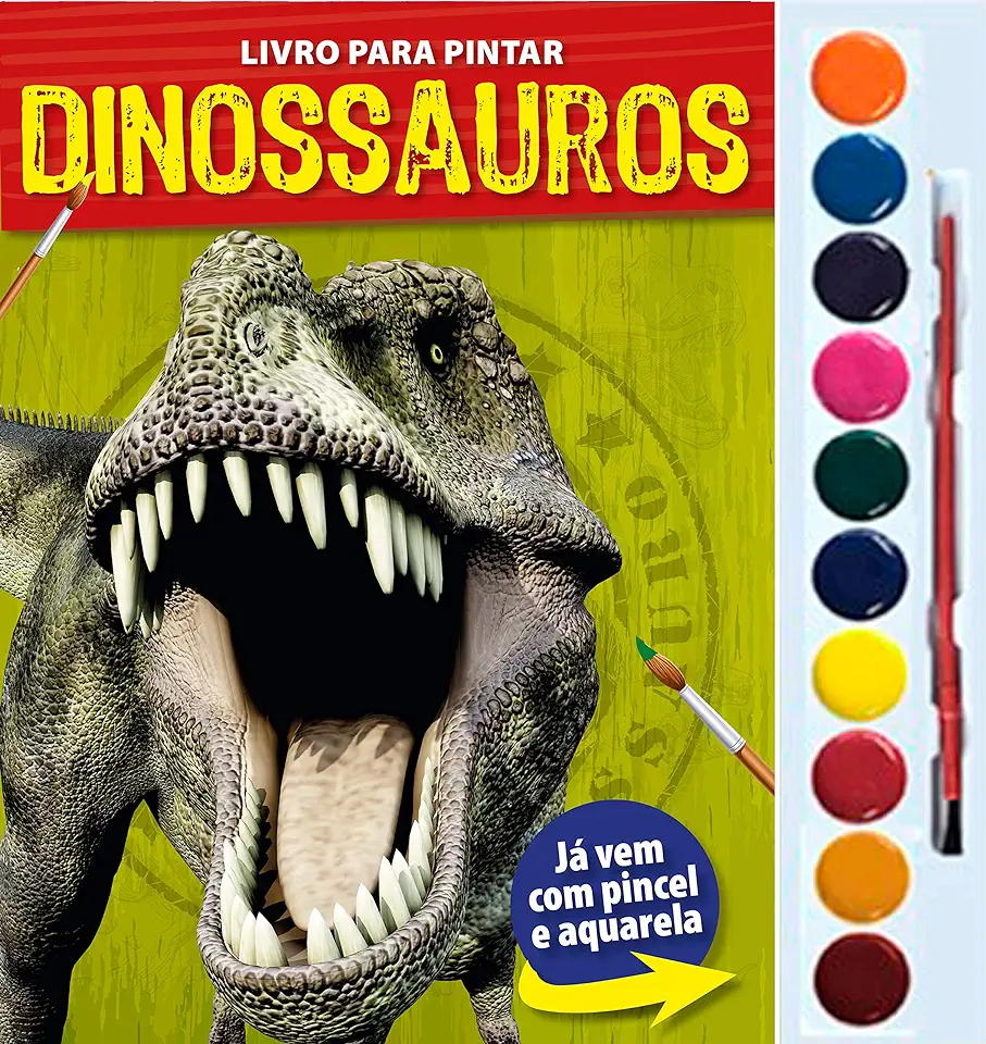 Capa do Livro Livro Aquarela Dinossauro - Online