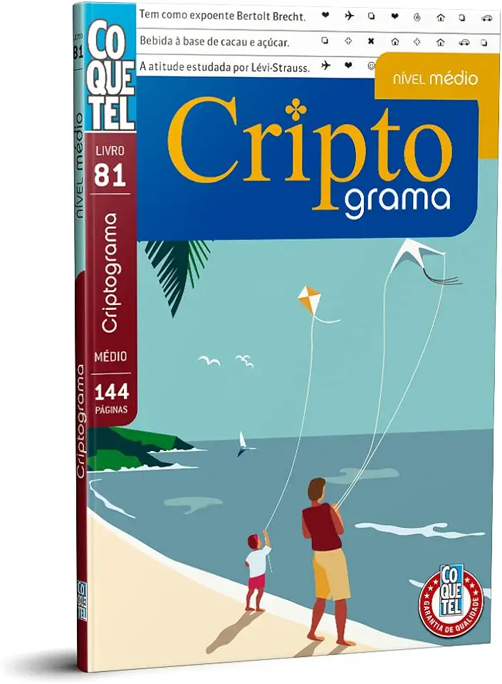 Capa do Livro Livro Coquetel Criptograma nível médio Ed 81 - Coquetel, Equipe