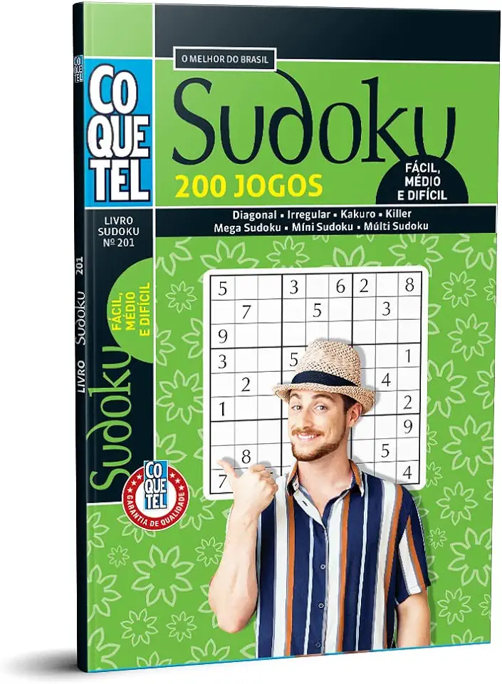 Capa do Livro Livro Coquetel Sudoku Nível Fc/md/df Ed 201 - Coquetel, Equipe