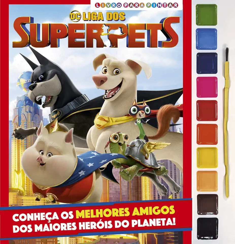 Capa do Livro Livro Para Pintar - DC Liga dos Superpets - Editora Online